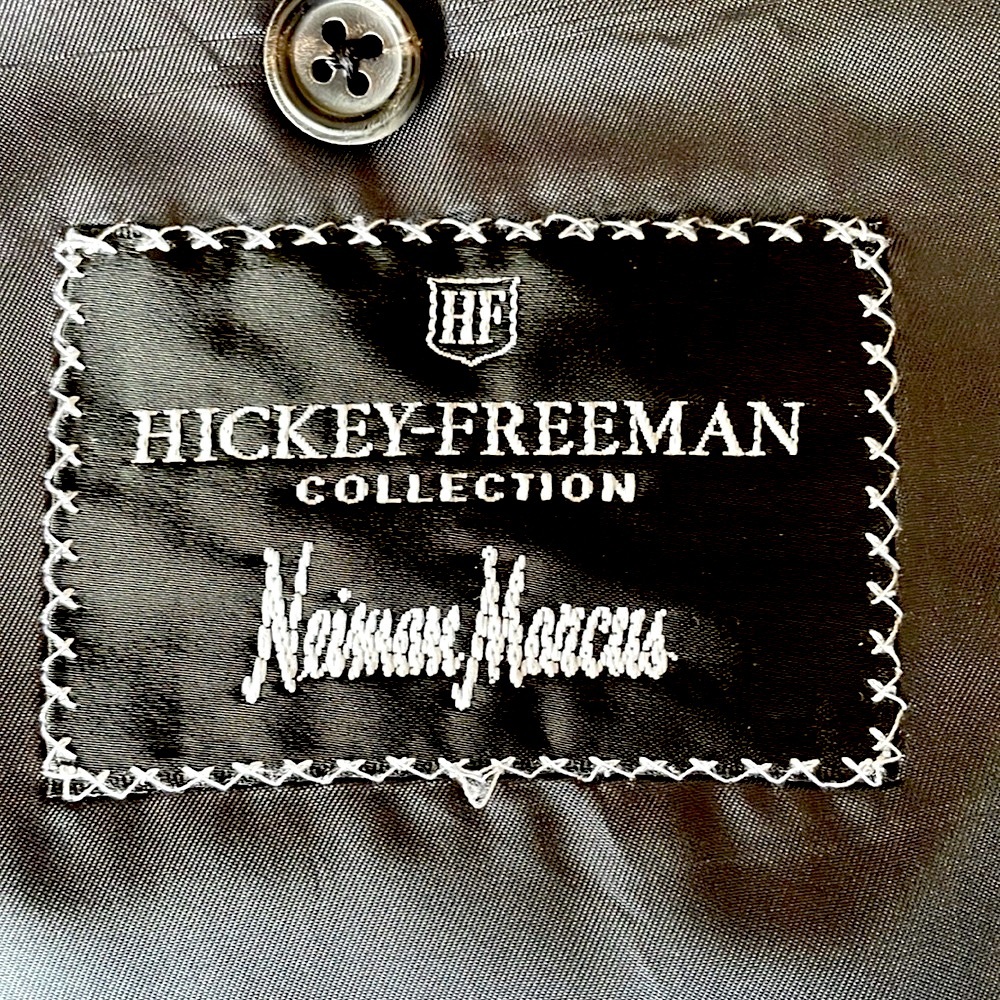 HICKEY-FREEMAN/Neiman Marcus- Dark Charcoal Blazer XL Photos for measurements.